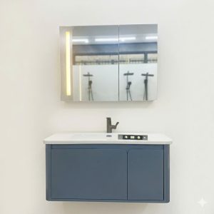Bộ tủ chậu nhựa PVC cao cấp Dosho KT100X