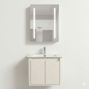 Bộ tủ chậu nhựa PVC cao cấp Dosho KT60T