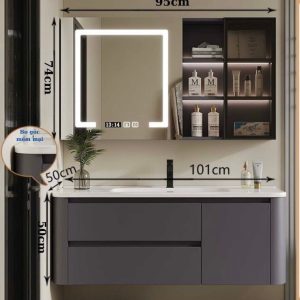 Bộ tủ chậu nhựa PVC cao cấp Dosho T08X-100