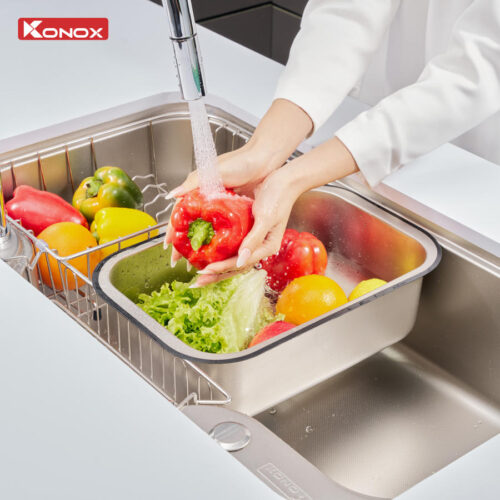 Chậu rửa bát chống xước Workstation Sink Dekor 8048SU - Ảnh 5