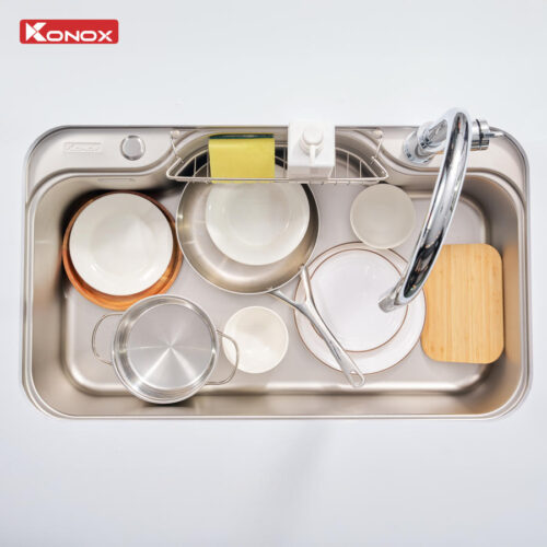 Chậu rửa bát chống xước Workstation Sink Dekor 8048SU - Ảnh 8