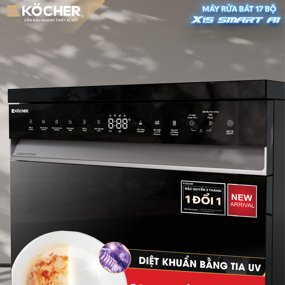 MÁY RỬA BÁT X15 SMART AI - Ảnh 5
