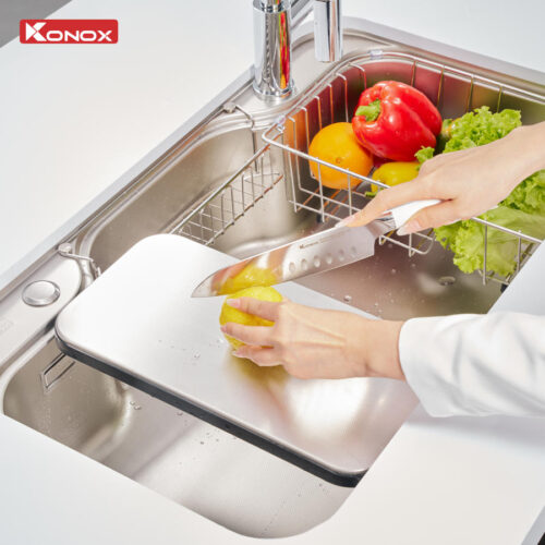 Chậu rửa bát chống xước Workstation Sink Dekor 8048SU - Ảnh 7
