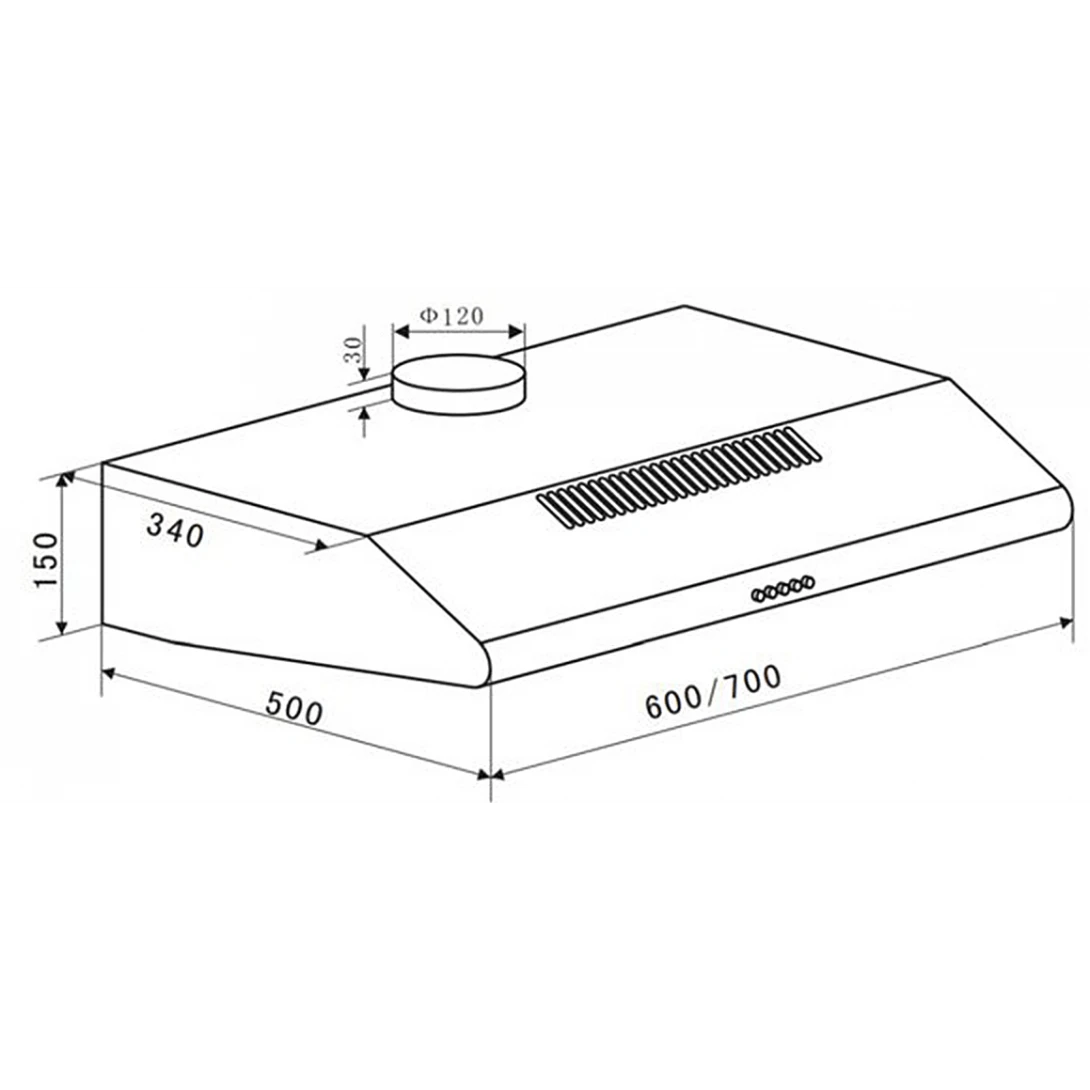 Máy Hút Khói Khử Mùi Eurosun EH-70CF19S Cổ Điển - Ảnh 2