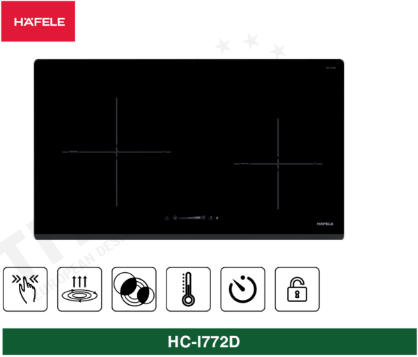 Bếp Từ 2 Vùng Nấu HC-I772D 536.61.645 HAFELE