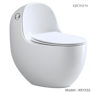 Bồn cầu trứng 1 khối KRONEN model KR1532