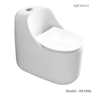 Bồn cầu trứng 1 khối KRONEN model KR1806