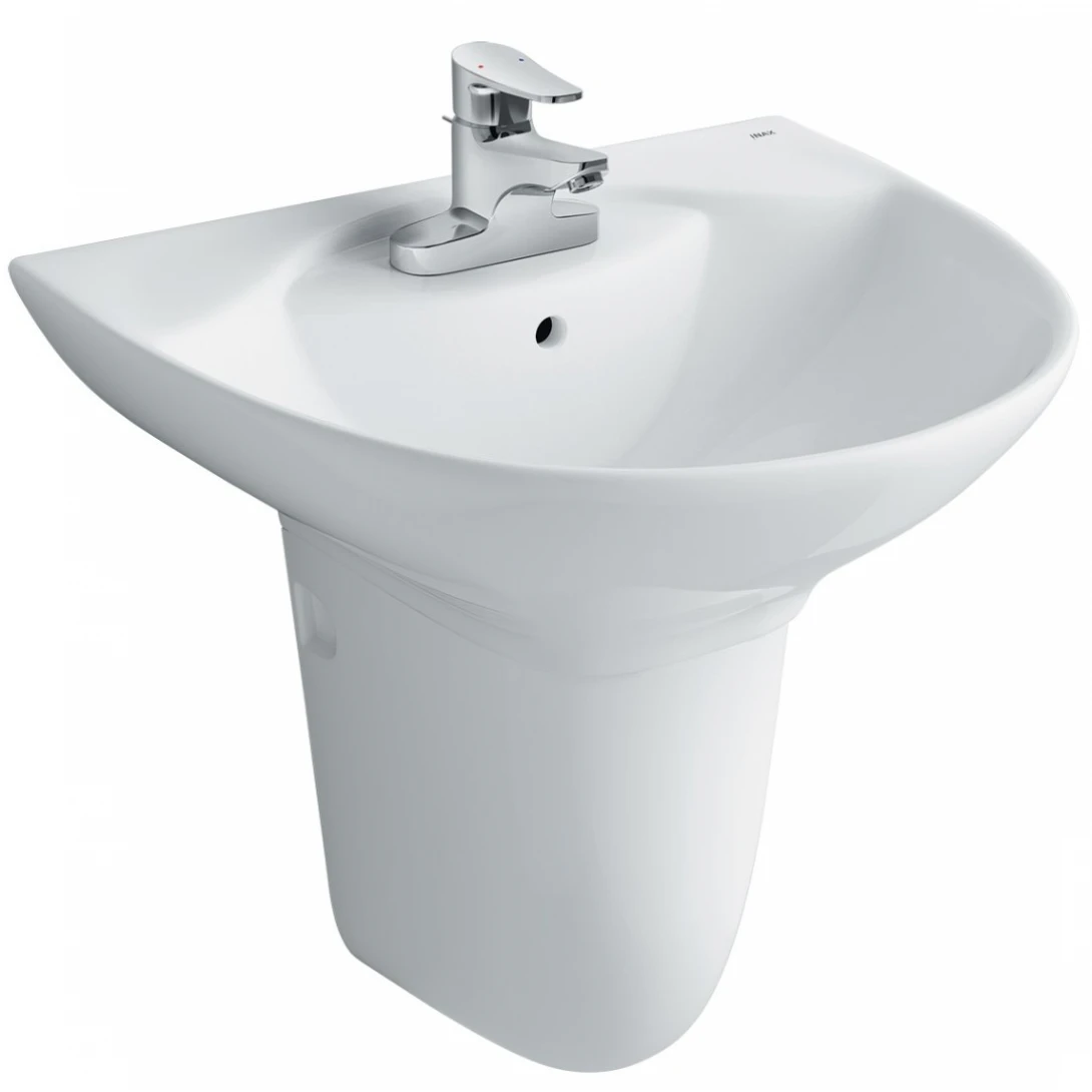 Lavabo Treo Tường Inax L-288V/L-288VC (L288V+L288VC) Chân Ngắn
