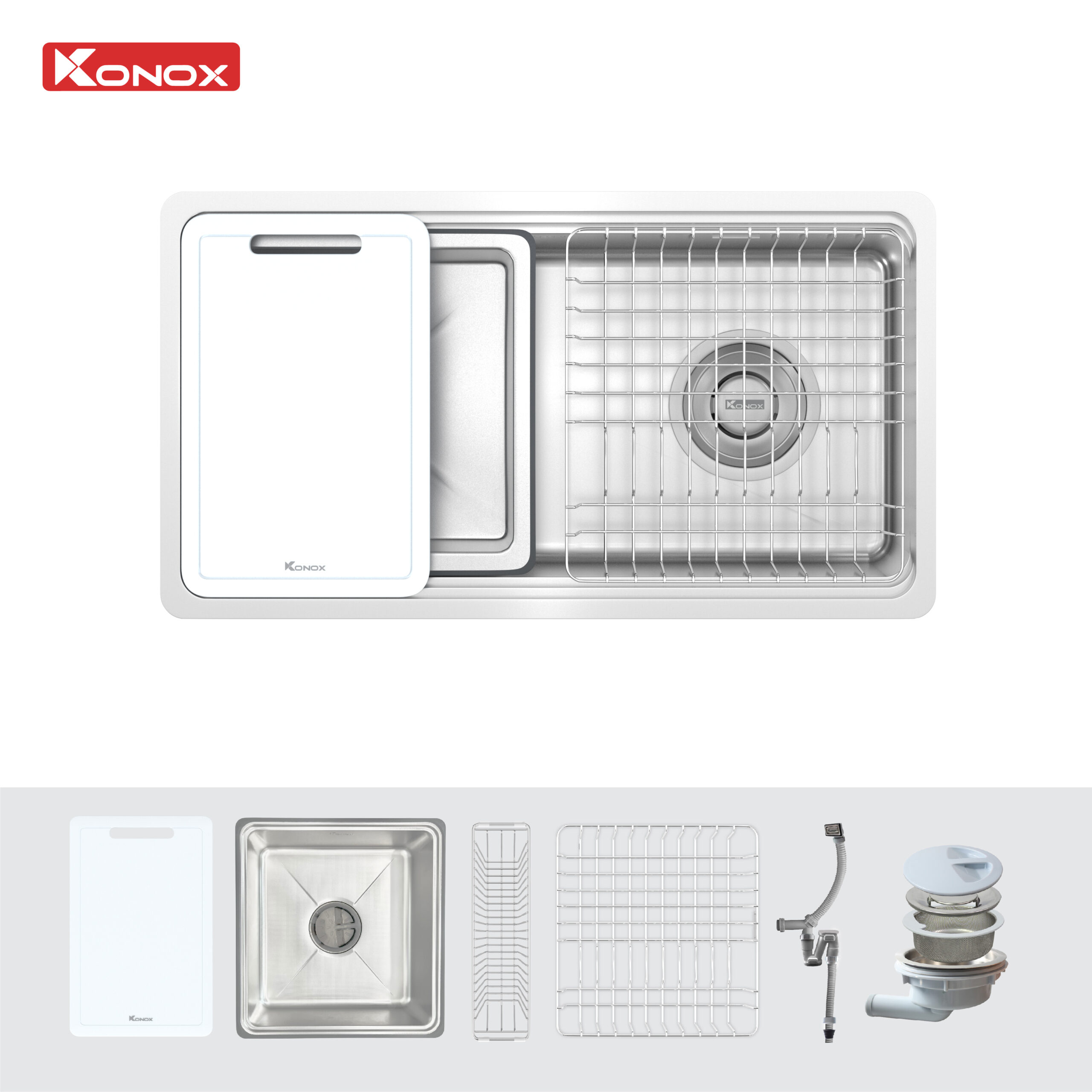 Chậu rửa bát phong cách Nhật bề mặt mịn Tari 780SM - Ảnh 3
