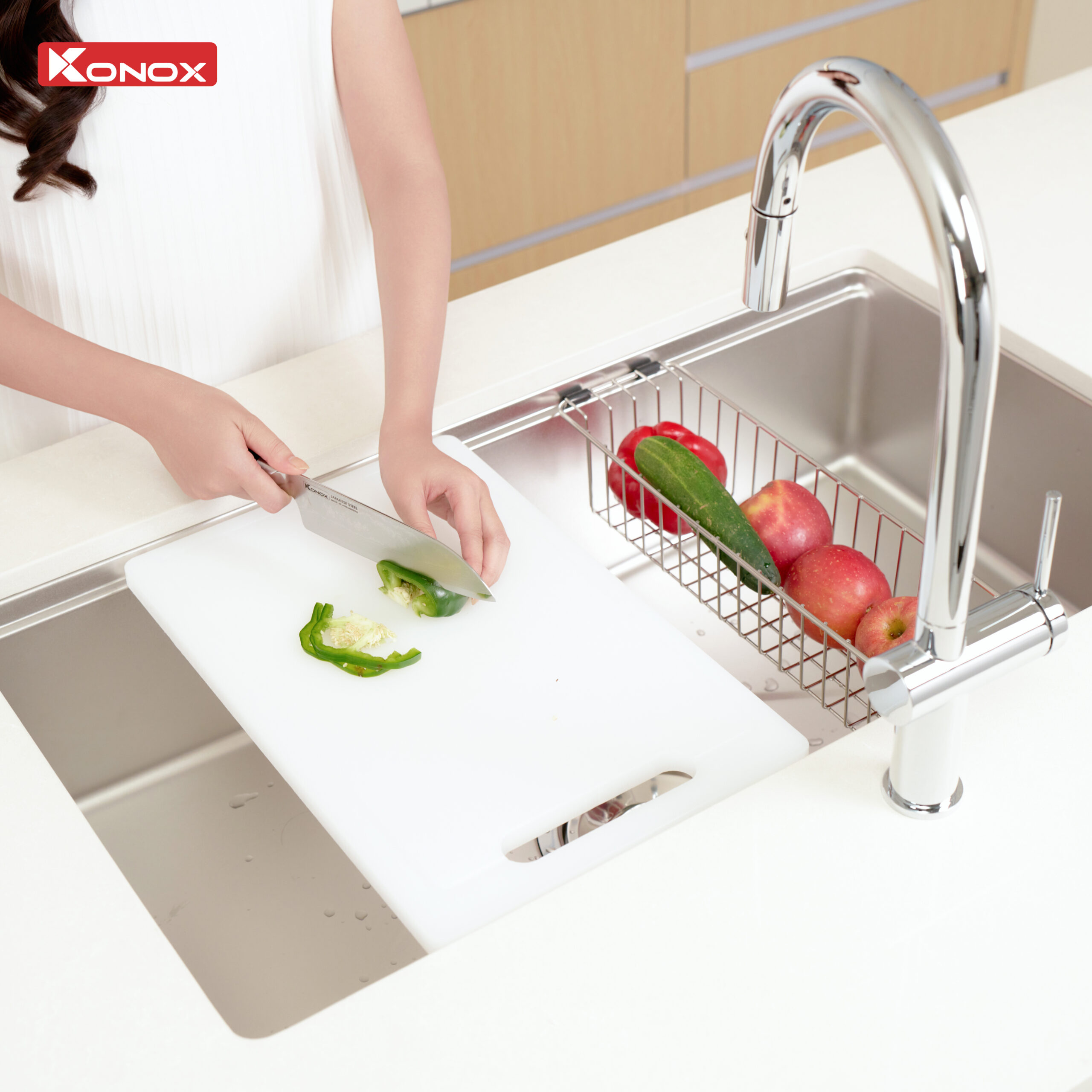 Chậu rửa bát phong cách Nhật bề mặt mịn Tari 8748SM - Ảnh 15