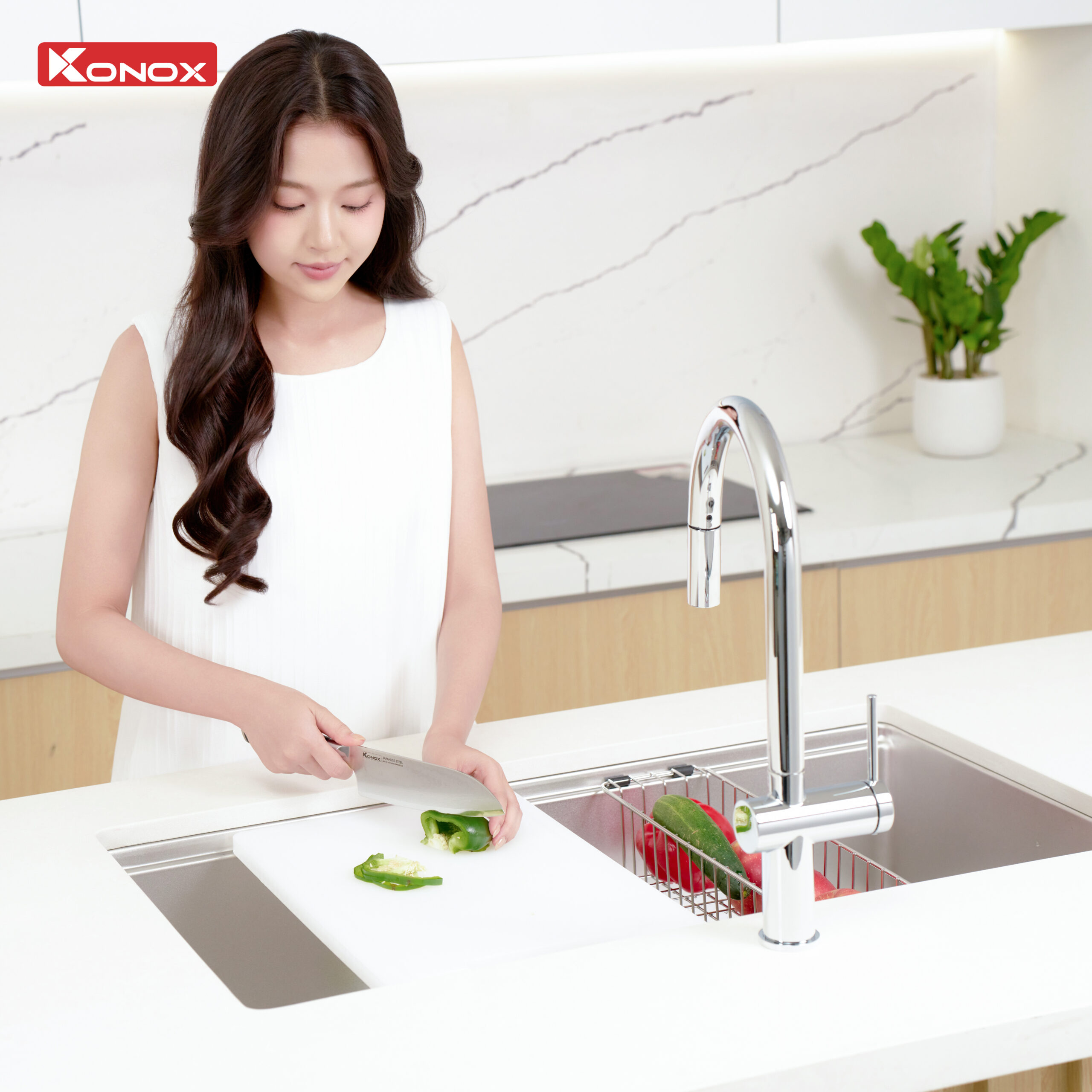 Chậu rửa bát phong cách Nhật bề mặt mịn Tari 8748SM - Ảnh 16