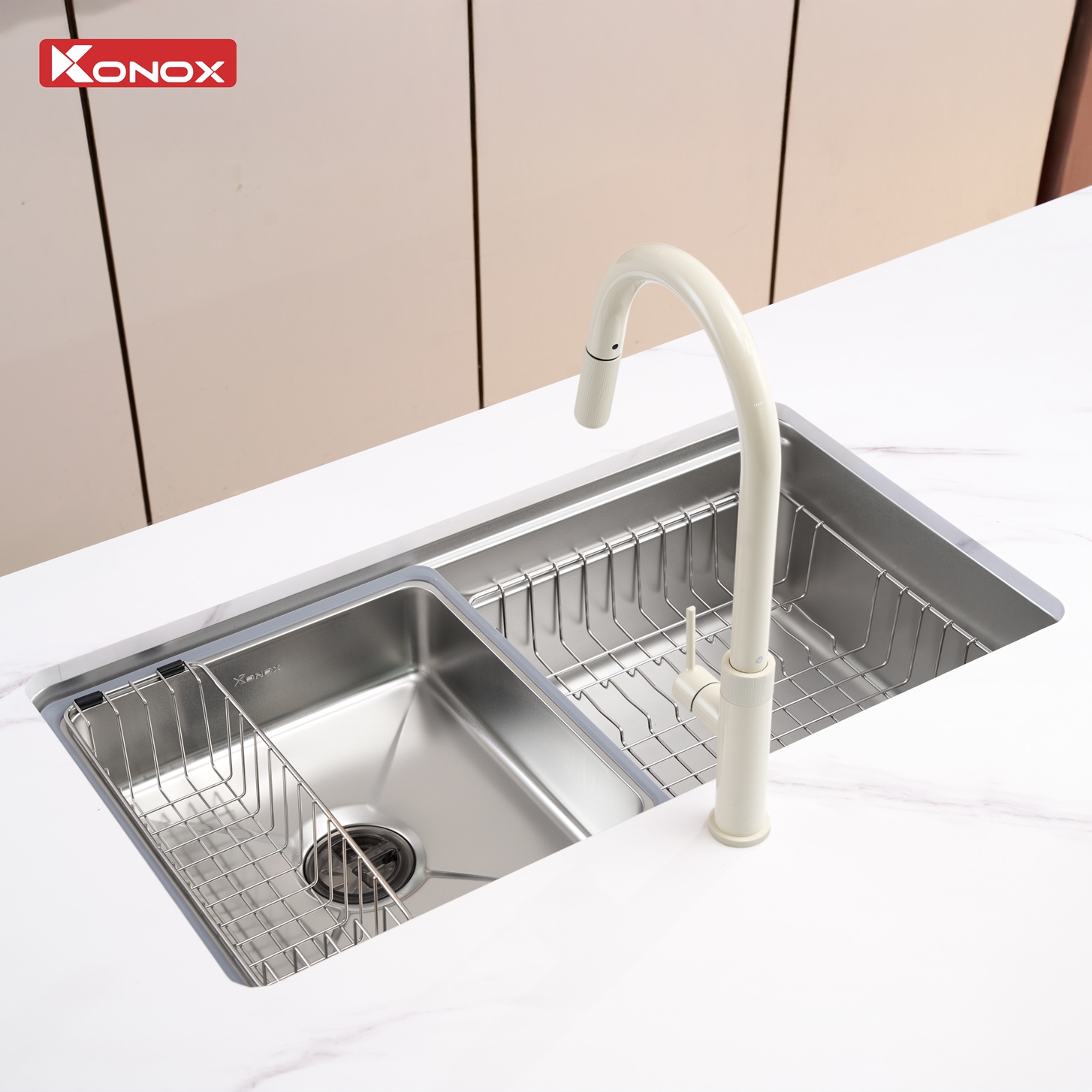 Chậu rửa bát phong cách Nhật bề mặt mịn Tari 780SM - Ảnh 6