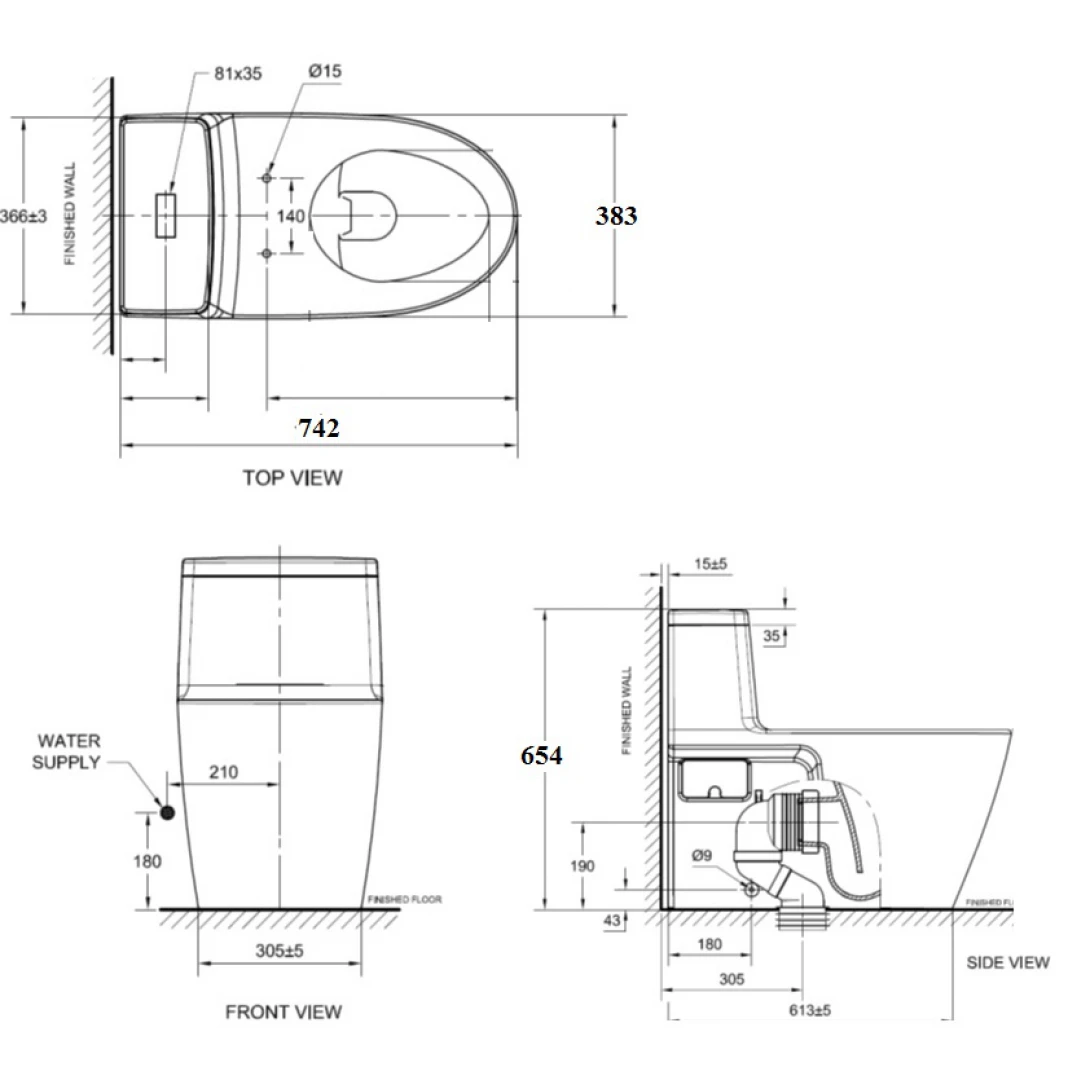 Bồn Cầu American Standard VF-1808 (VF1808) Dòng Acacia - Ảnh 2