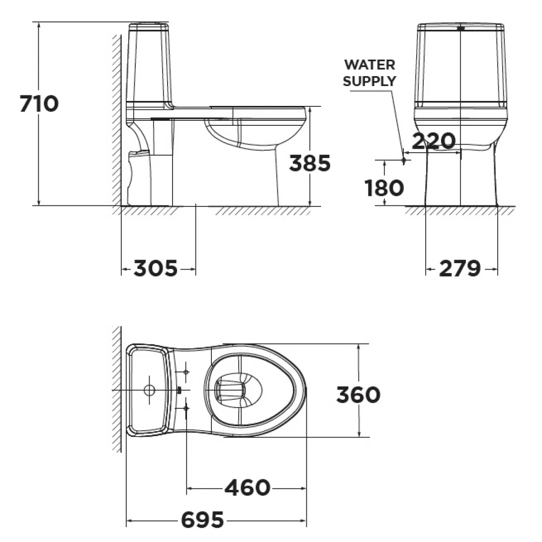 Bồn Cầu American Standard VF-1858 ( VF1858) Dòng Cozy - Ảnh 2