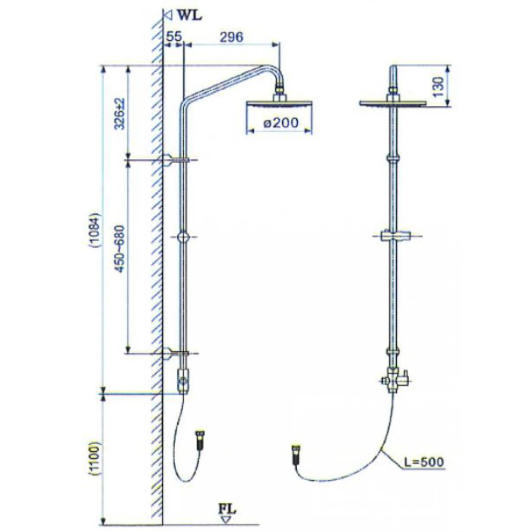 Thân Sen Cây INAX BFV-CL1 Tắm Đứng - Ảnh 2