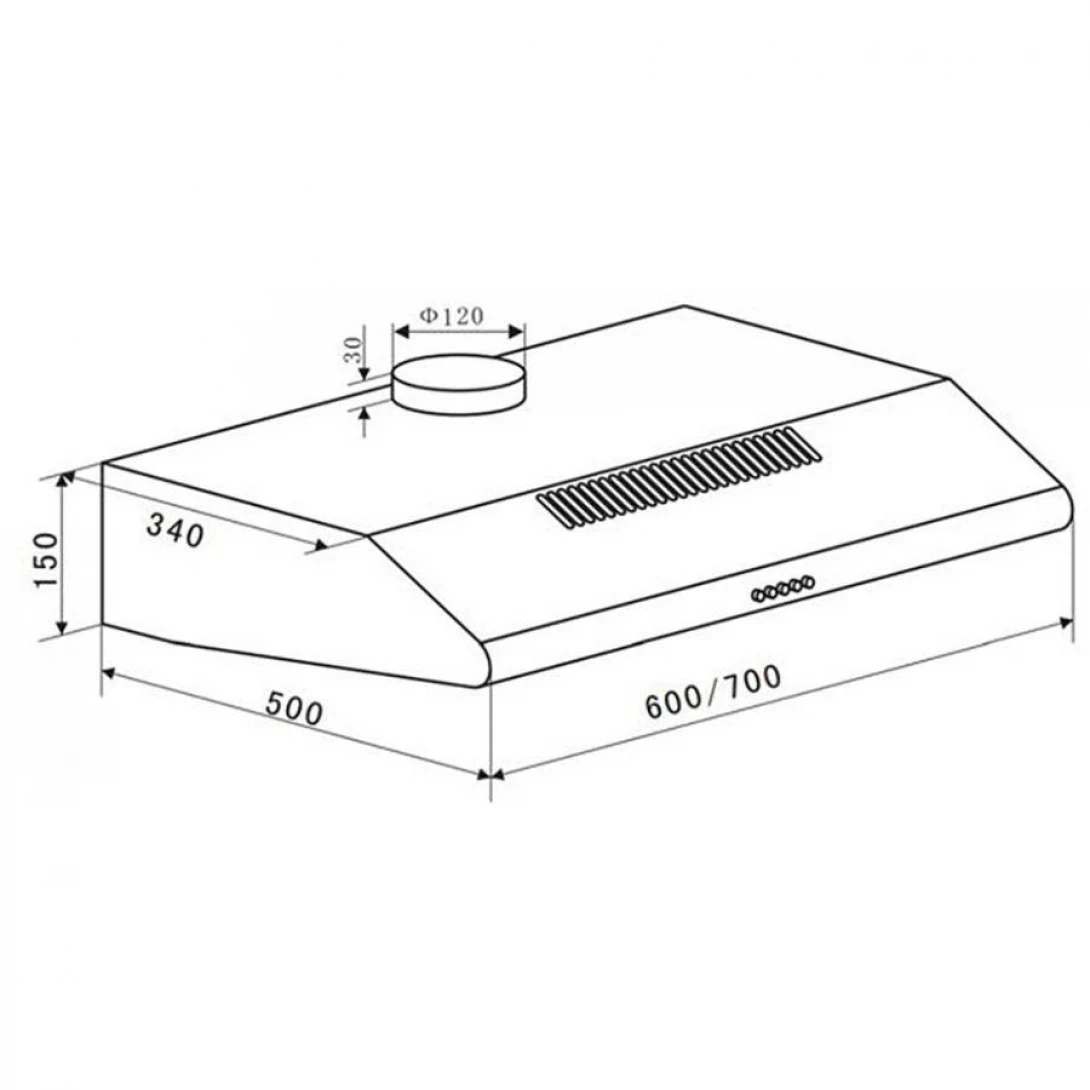 Máy Hút Khói Khử Mùi Eurosun EH-60CF19S Cổ Điển - Ảnh 2