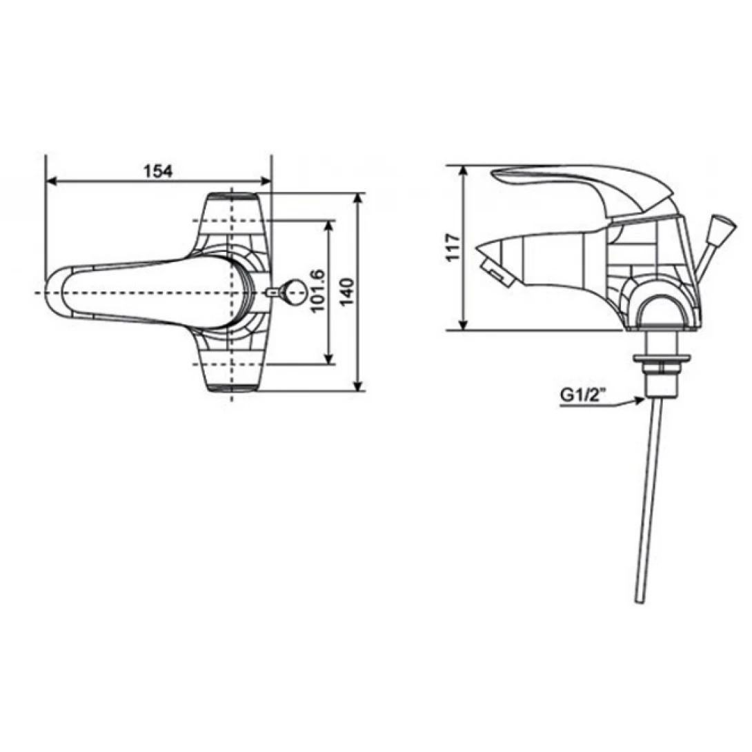 Vòi Lavabo American Standard Saga WF-1502 Nóng Lạnh - Ảnh 2