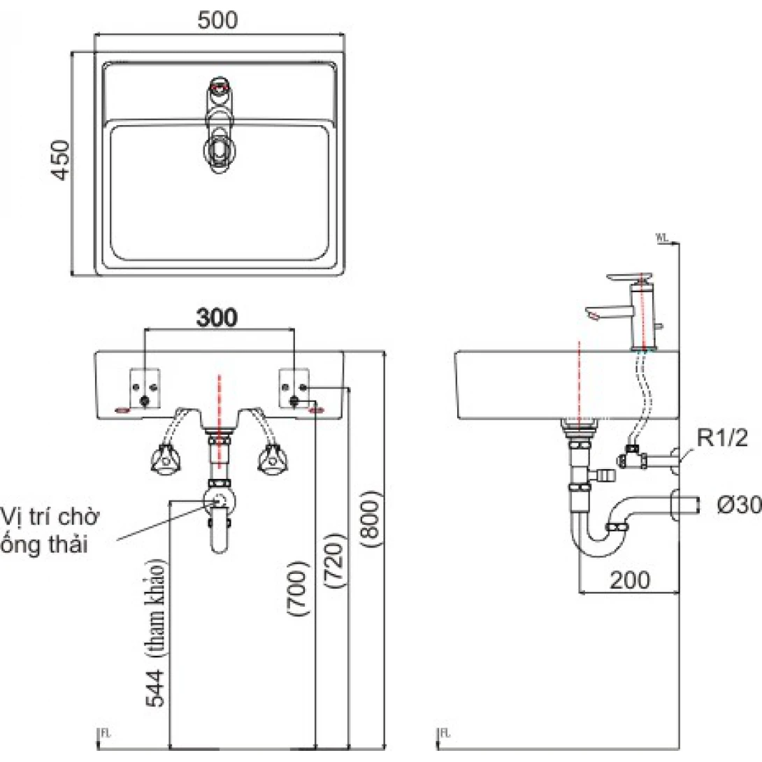 Chậu Rửa Lavabo Inax AL-293V (AL293V) Đặt Bàn AquaCeramic - Ảnh 3