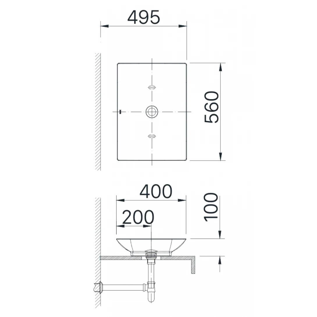 Chậu Rửa Lavabo Inax AL-S610V (ALS610V) Đặt Bàn AquaCeramic - Ảnh 2