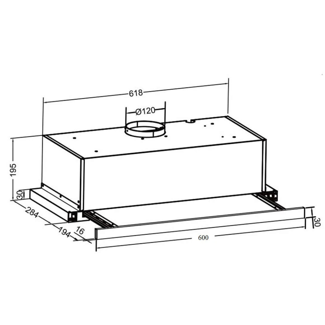 Máy Hút Khói Khử Mùi Eurosun EH-60AF85B Âm Tủ - Ảnh 2
