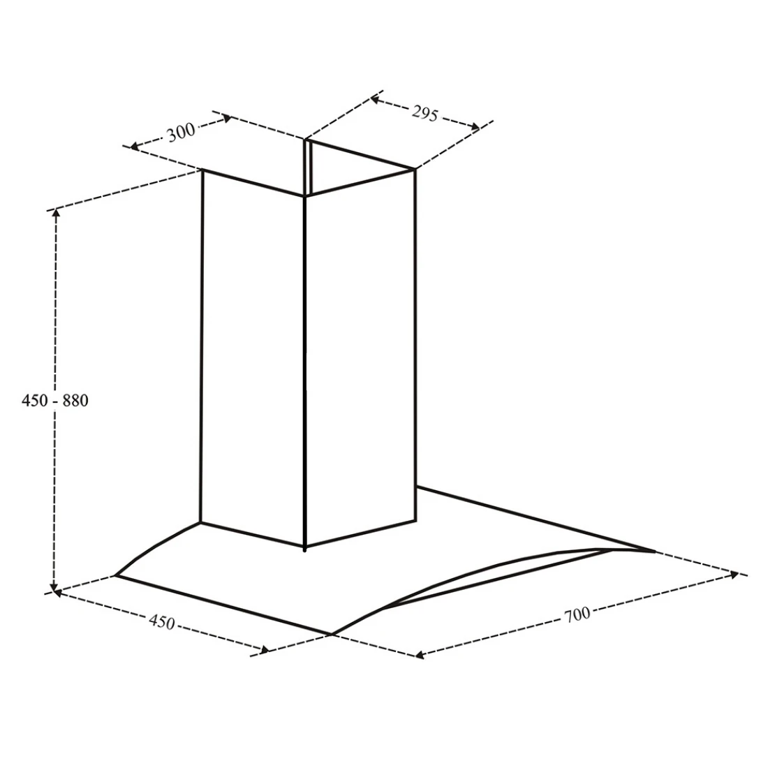Máy Hút Khói Khử Mùi Eurosun EH-70K06S Gắn Tường - Ảnh 2