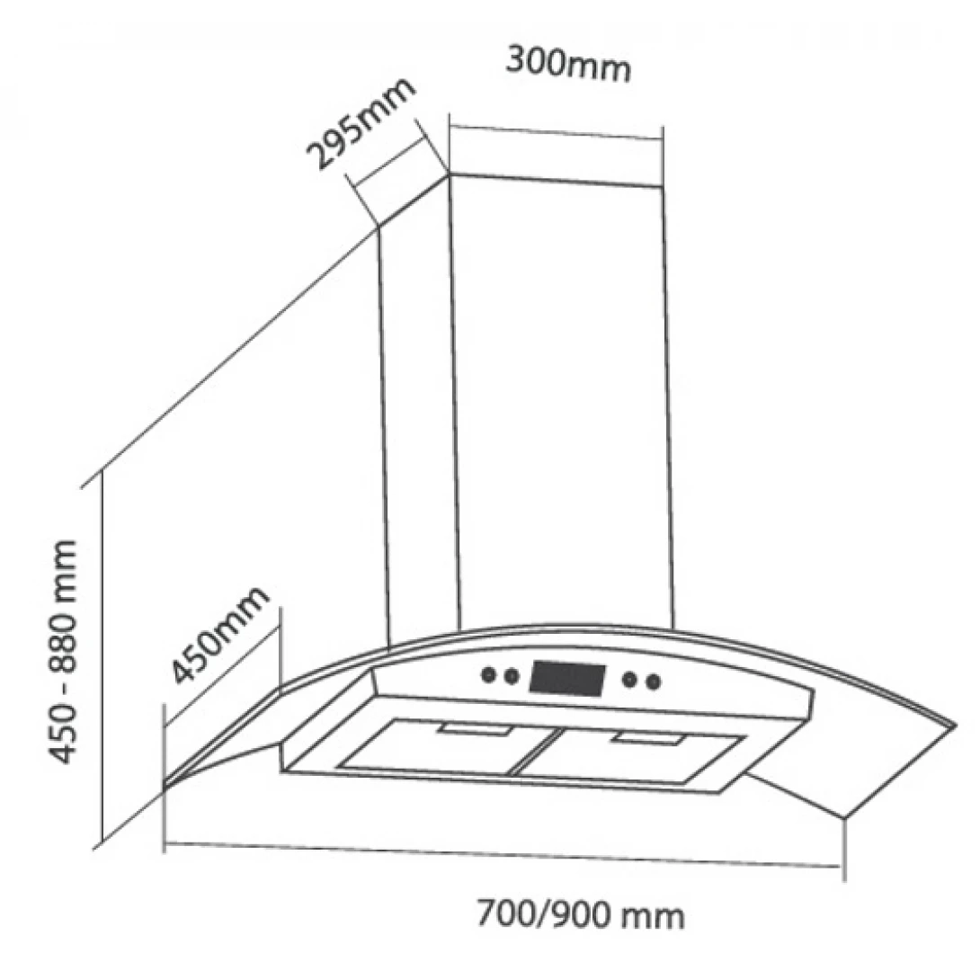 Máy Hút Khói Khử Mùi Eurosun EH-90K11E Gắn Tường - Ảnh 2