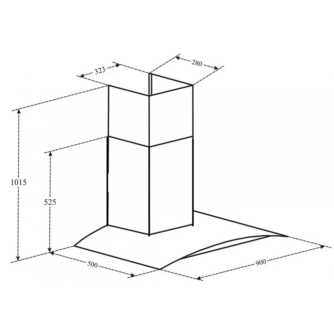 Máy Hút Khói Khử Mùi Eurosun EH-90K15E Gắn Tường - Ảnh 2