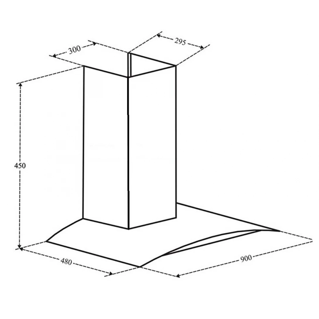 Máy Hút Khói Khử Mùi Eurosun EH-90K25 Gắn Tường - Ảnh 2