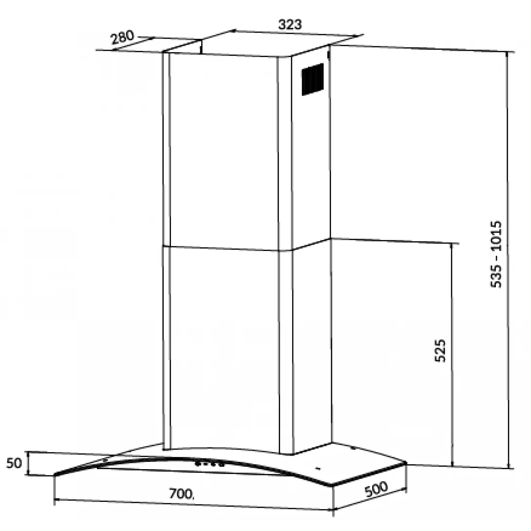 Máy Hút Khói Khử Mùi Eurosun EH-90K27S Gắn Tường - Ảnh 2