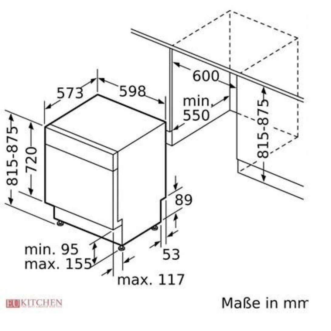 Máy Rửa Chén Bosch SMU6ECS57E Bán Âm Serie 6 - Ảnh 3