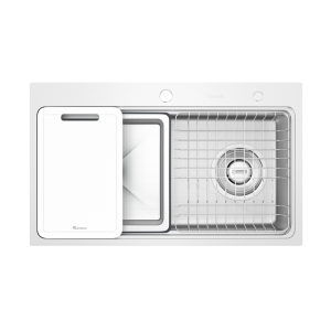 Chậu rửa bát 1 hố chống xước Workstation Sink KN8048TS Dekor