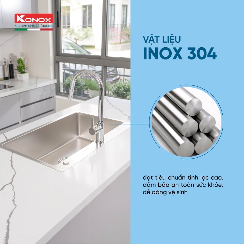 Chậu rửa bát chống xước Workstation Sink KN8248SO Dekor - Ảnh 4