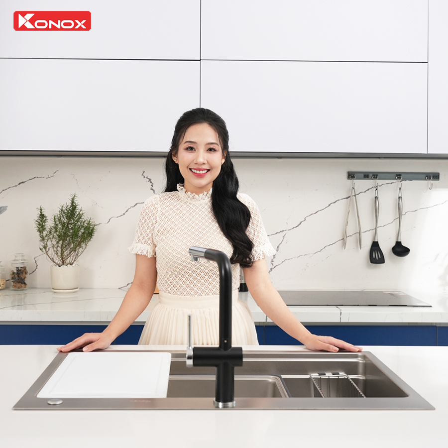 Chậu rửa bát 1 hố chống xước Workstation Sink KN8751TS Dekor - Ảnh 15