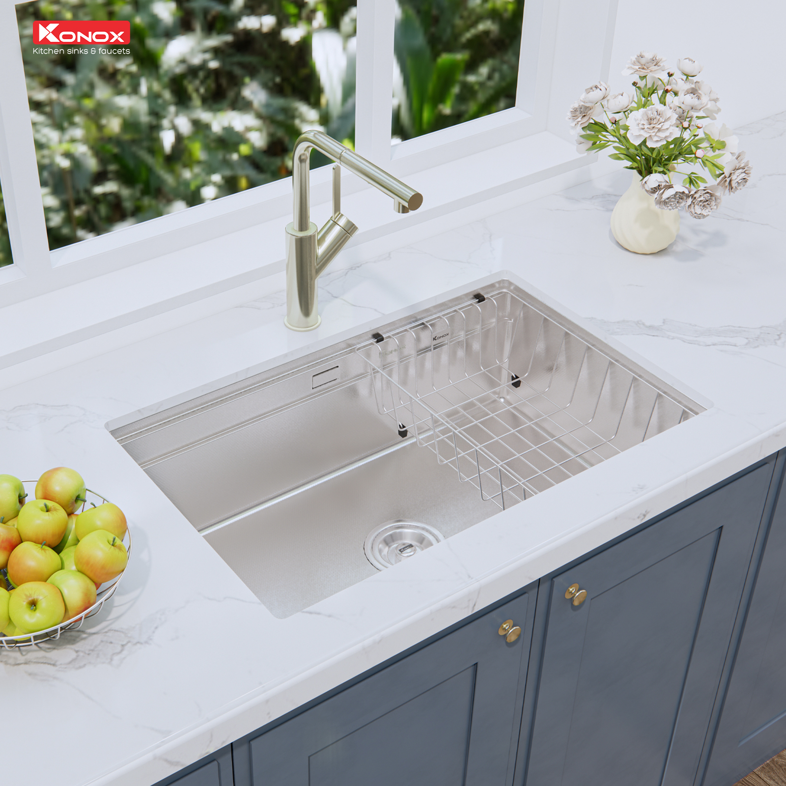 Chậu rửa bát chống xước Workstation Sink – Undermount Sink KN7044SU Dekor - Ảnh 2