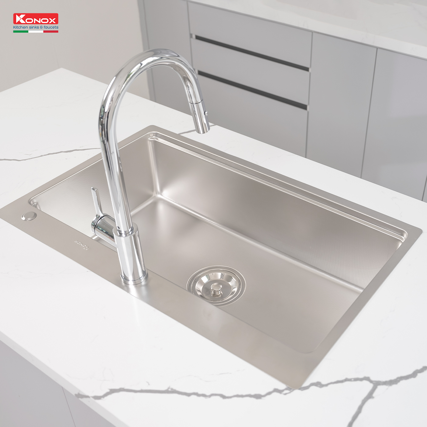 Chậu rửa bát chống xước Workstation Sink – Topmount Sink KN8151TS Dekor - Ảnh 2