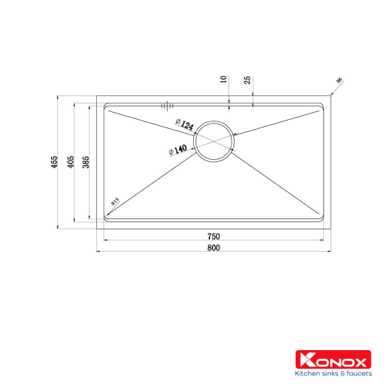 Chậu rửa bát Workstation Sink – Undermount Sink KN8046SU - Ảnh 2