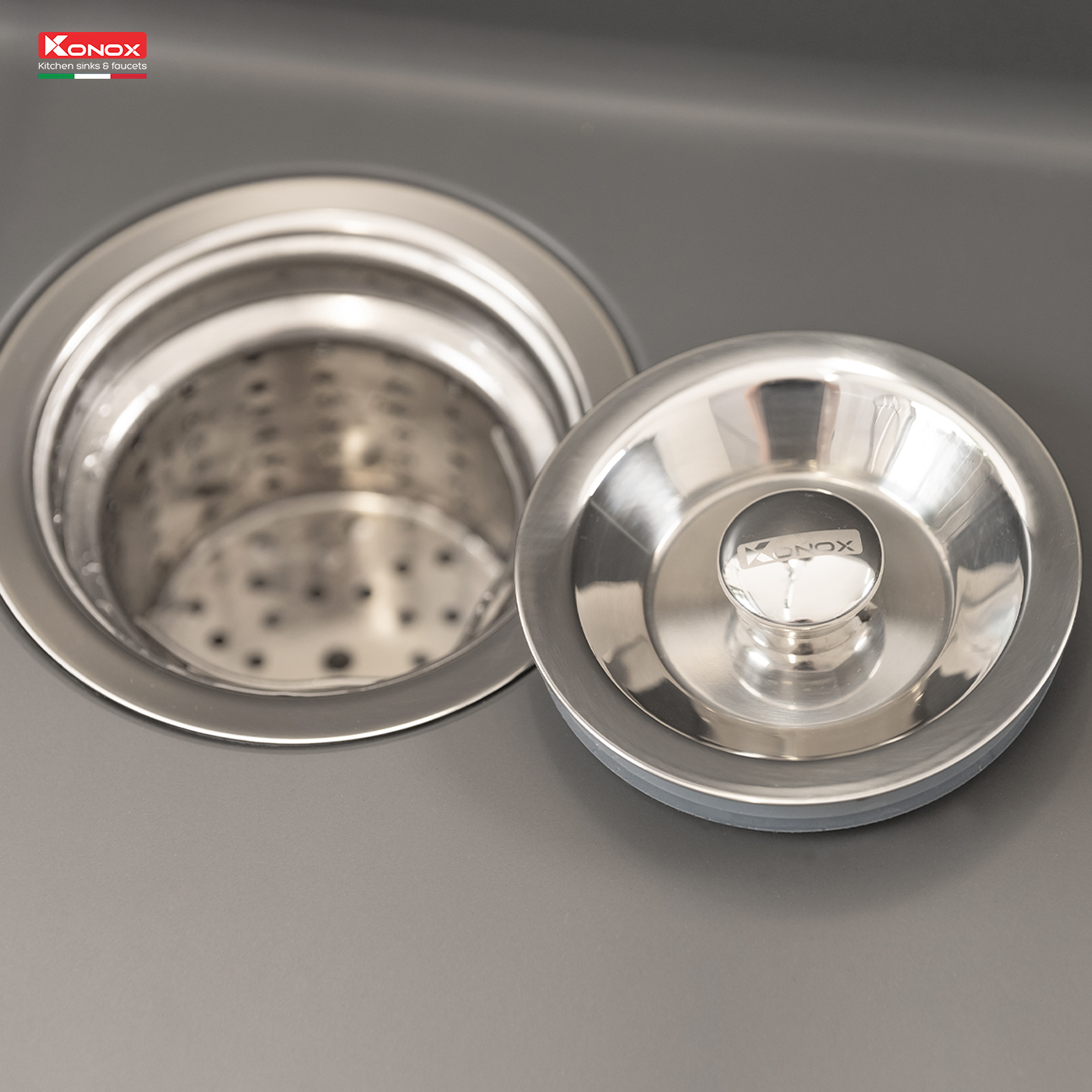 Chậu rửa bát Granite Sink Naros 760S – Grey - Ảnh 11