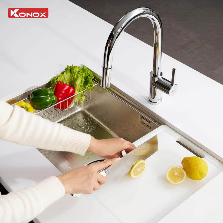 Chậu rửa bát chống xước Workstation Sink Dekor 8044SU - Ảnh 7