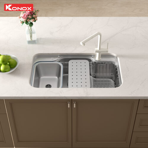 Chậu rửa bát chống xước Workstation Sink Dekor 8048SU - Ảnh 3