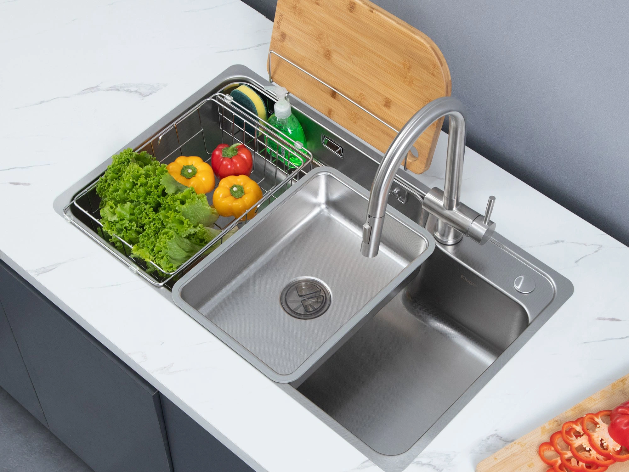 Chậu rửa bát Kluger KH8048SL Plus - Ảnh 9