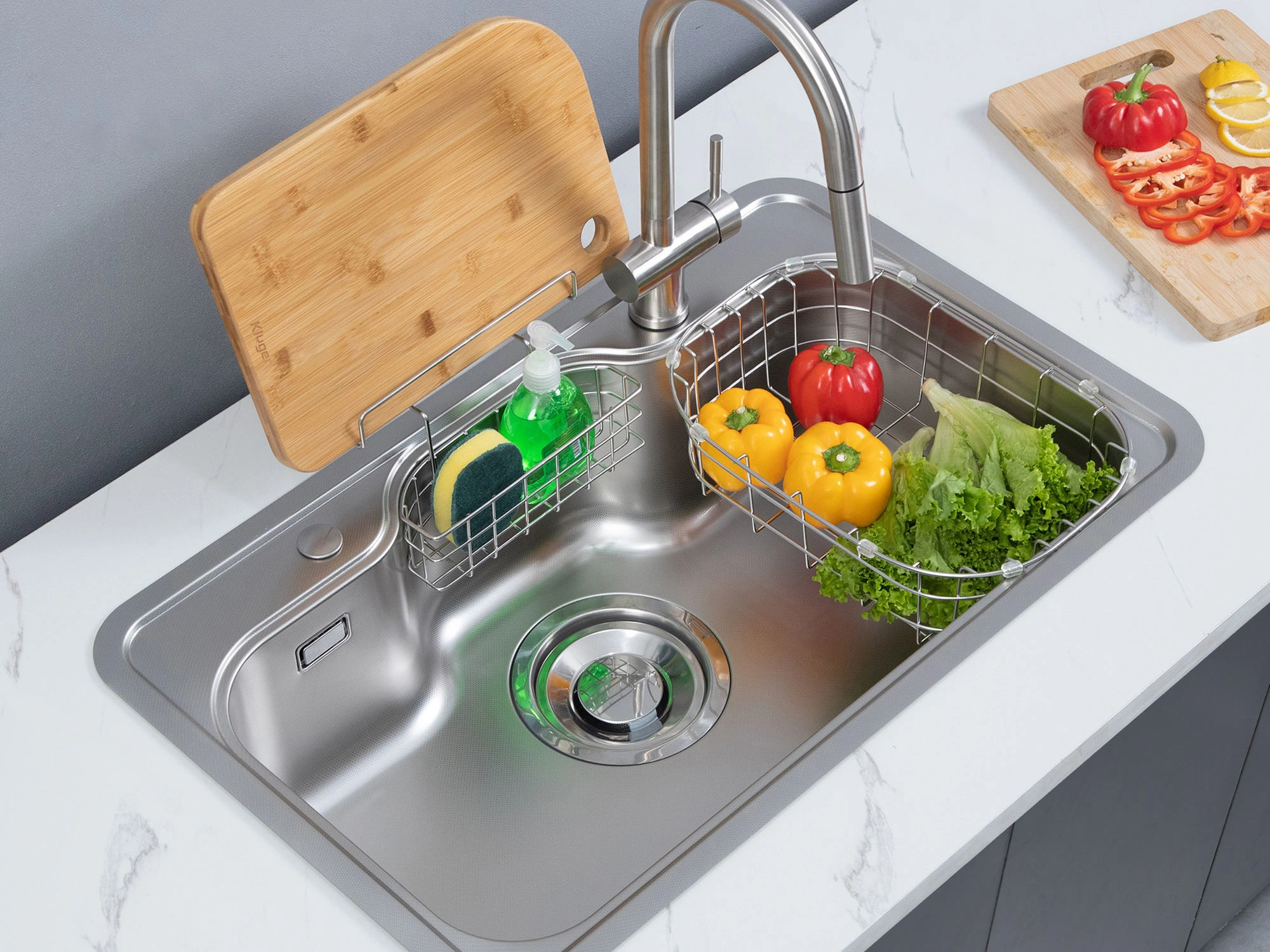Chậu rửa bát Kluger KT8050SL Plus - Ảnh 4