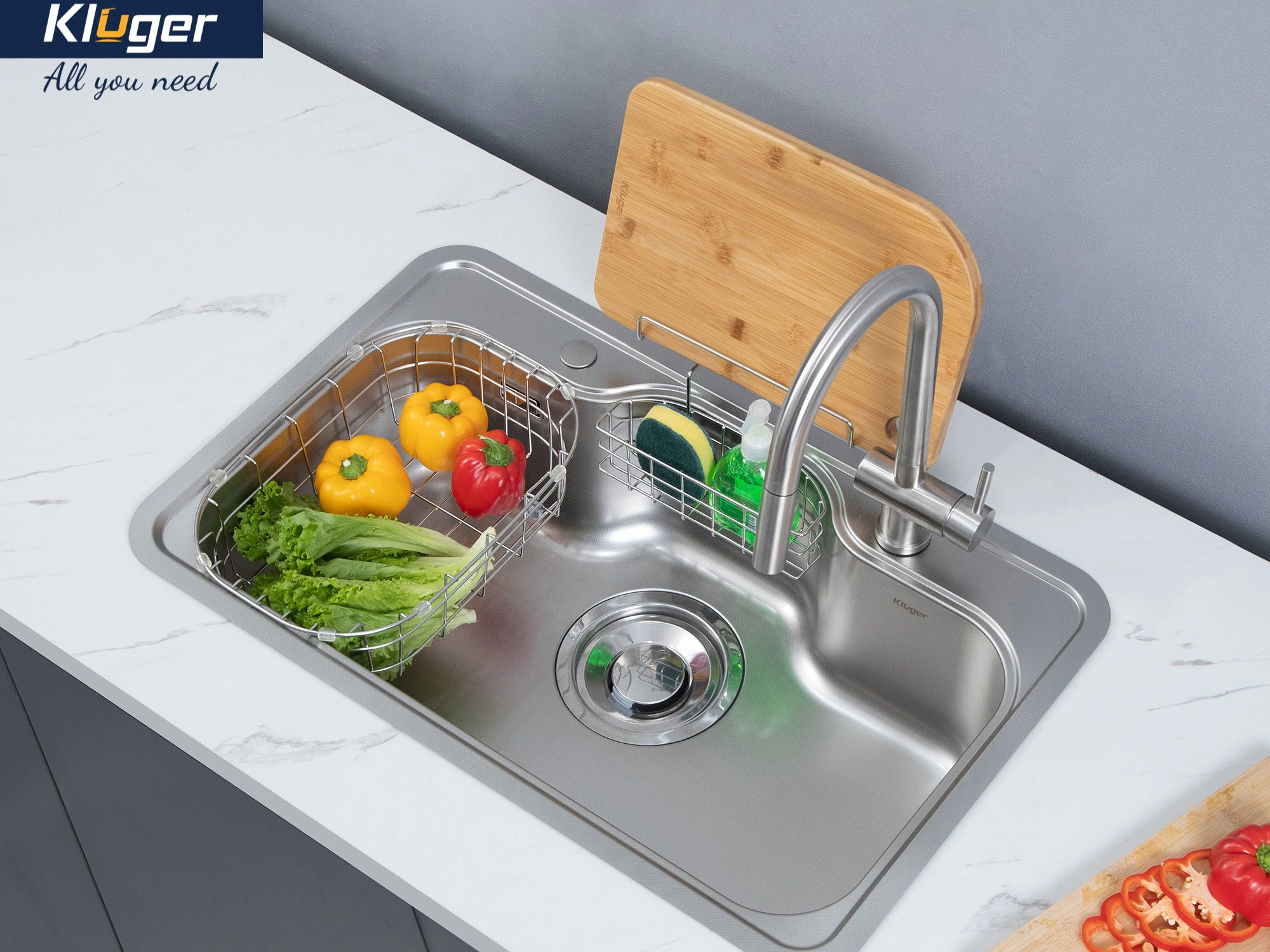 Chậu rửa bát Kluger KT8050SL Plus - Ảnh 2