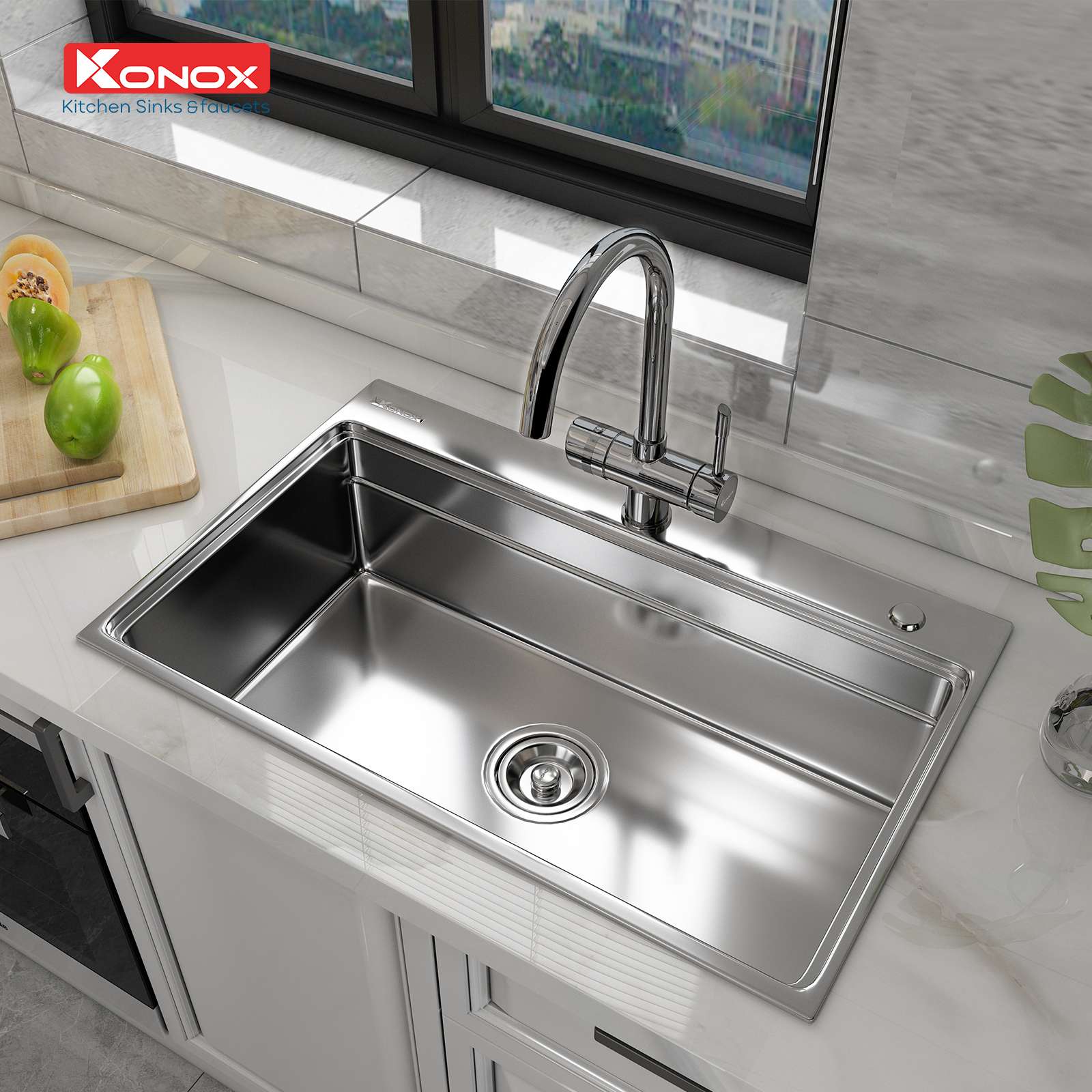 Chậu rửa bát Overmount Sink KN7548SO - Ảnh 4