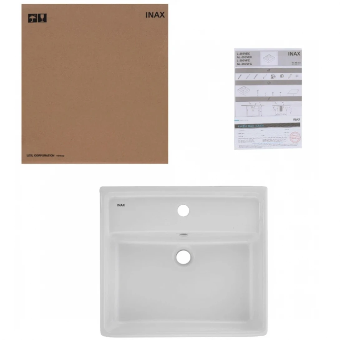 Chậu Rửa Lavabo Inax AL-293V (AL293V) Đặt Bàn AquaCeramic - Ảnh 2