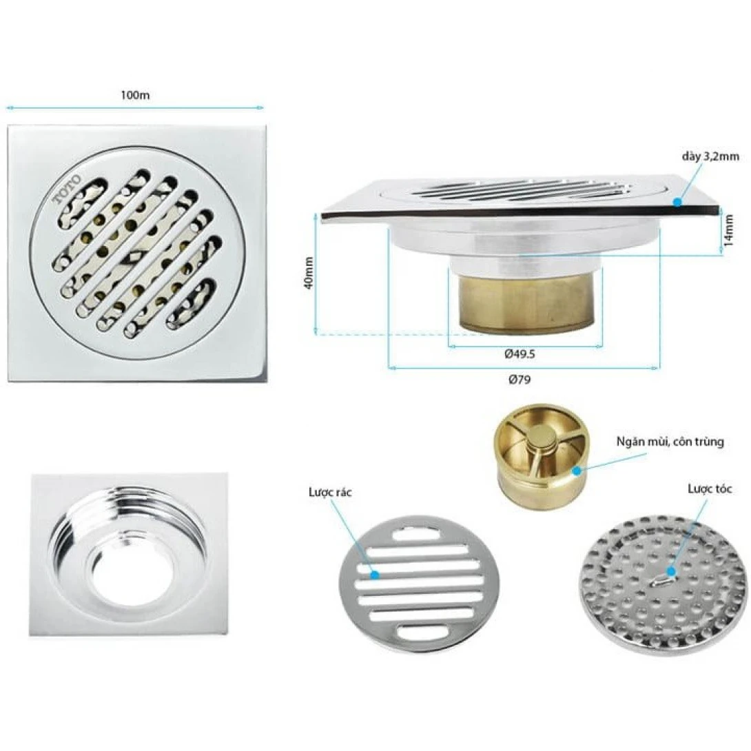Phểu Thoát Sàn TOTO TVBA407 - Ảnh 2