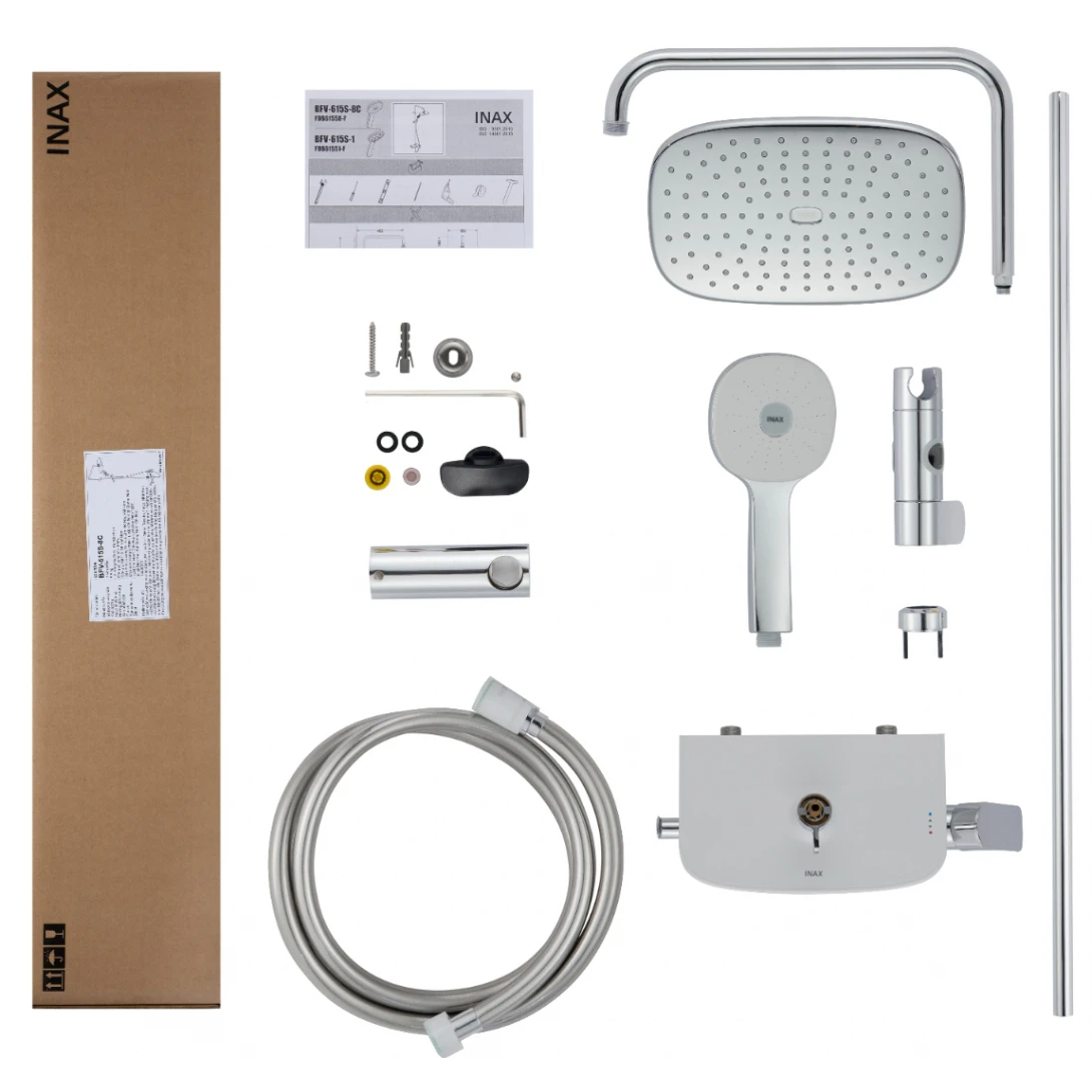 Vòi Sen Cây Tắm Inax BFV-615S-8C Nóng Lạnh - Ảnh 2