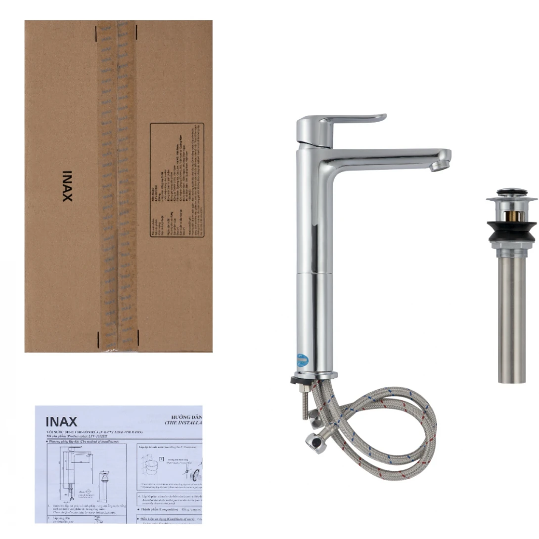 Vòi Lavabo Inax LFV-2012SH Đặt Bàn Cổ Cao - Ảnh 2