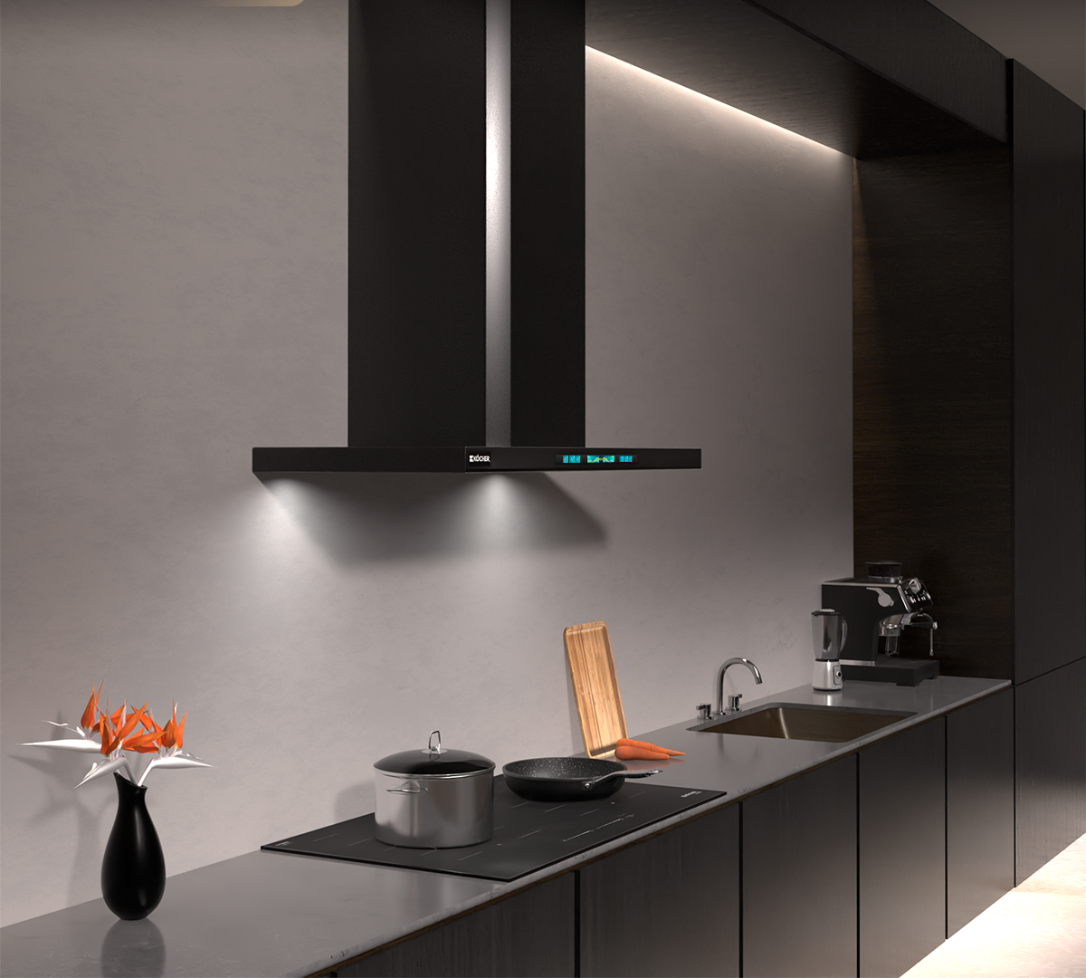 Máy hút mùi Kocher Luvia Black - Ảnh 6