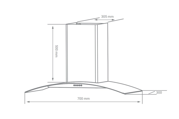 Máy hút mùi Kocher K-8070V - Ảnh 2