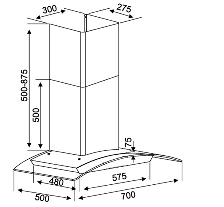 Máy Hút Mùi Kocher K 228S 70 - Ảnh 2